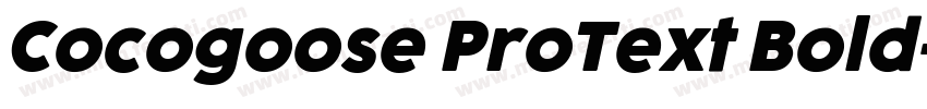 Cocogoose ProText Bold字体转换